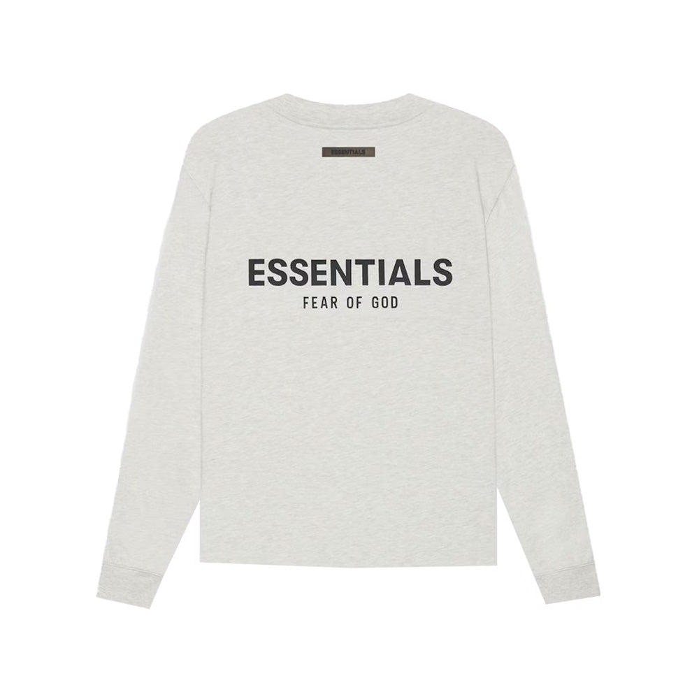 Essentials T-Shirt Manches Longues Light Oatmeal Crème