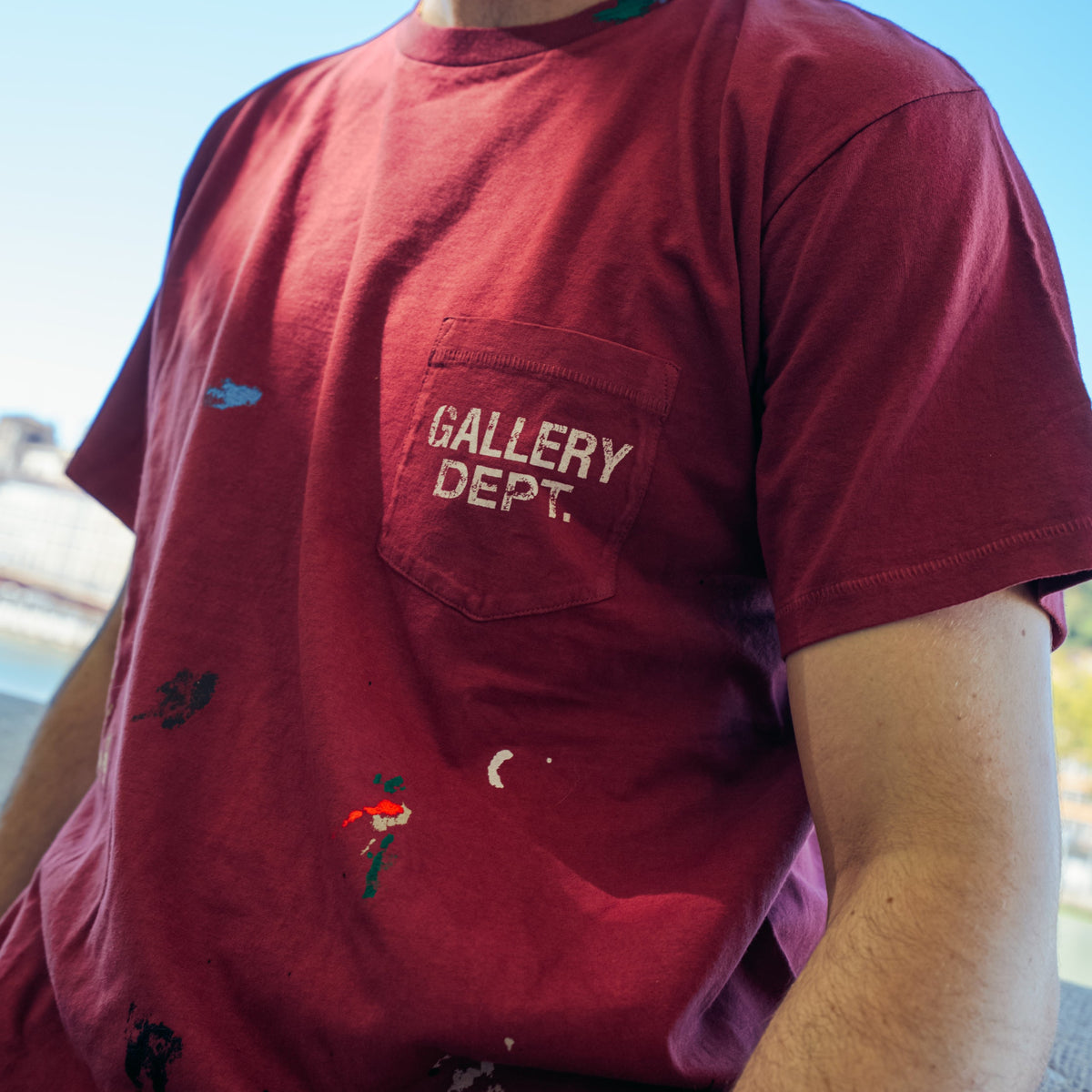 Gallery Dept. Vintage Logo Red Painted Tee 'Brick'