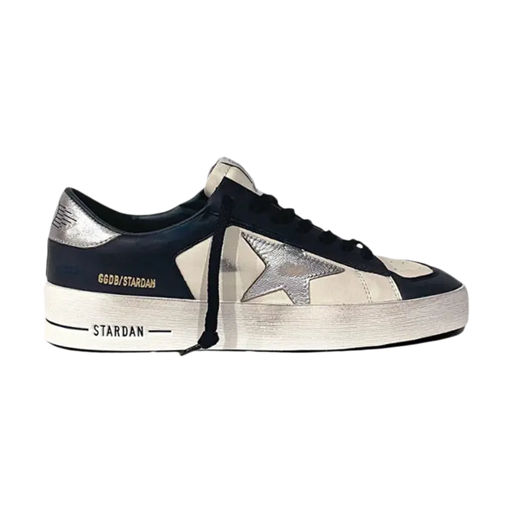 Golden Goose Stardan Optic White Navy Silver