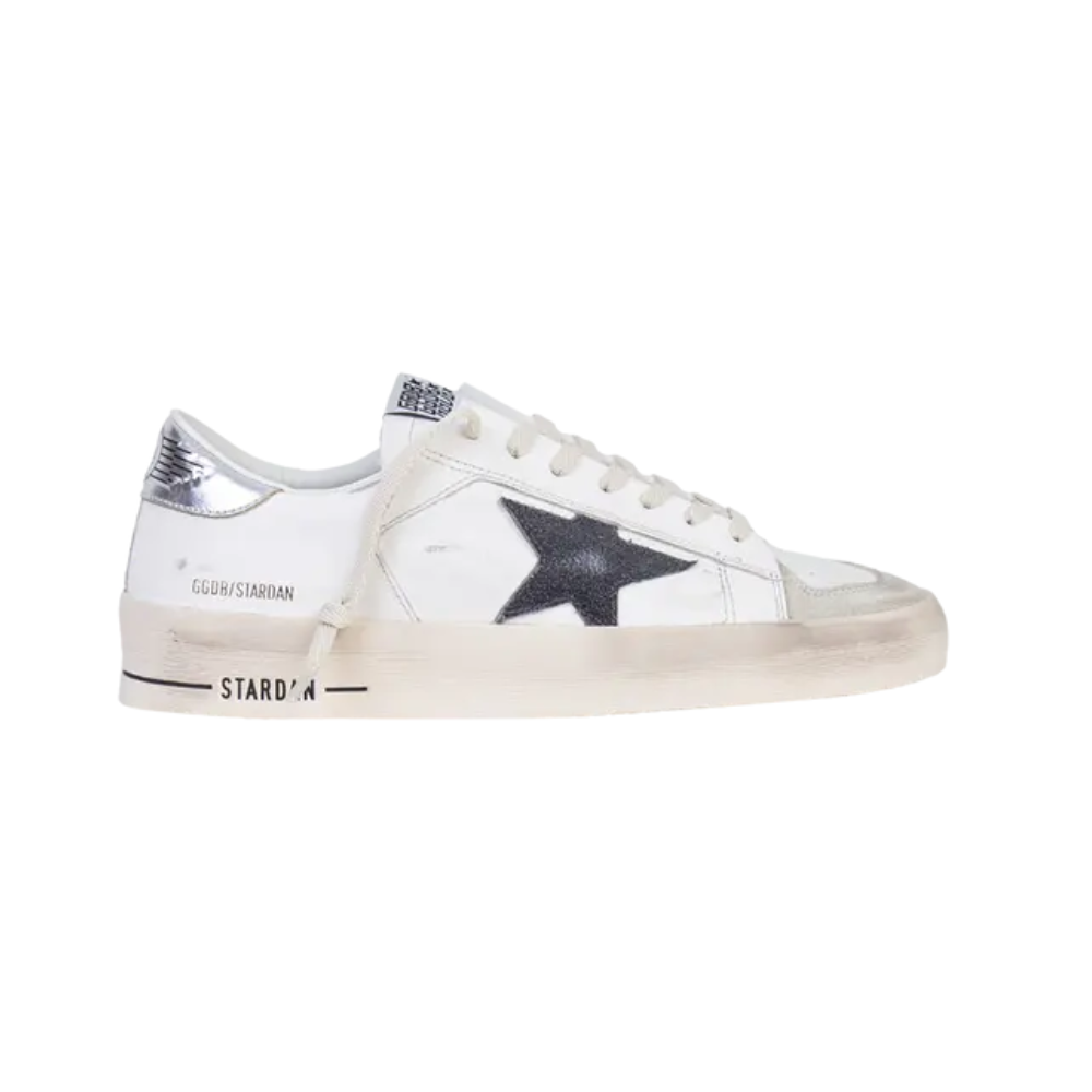 Golden Goose Stardan White Grey Silver