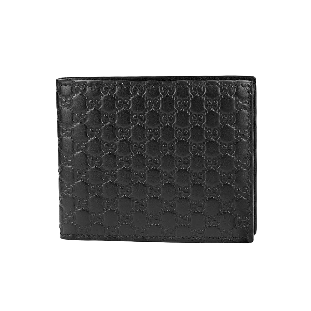 Gucci Bifold Wallet MicroGuccissima Black