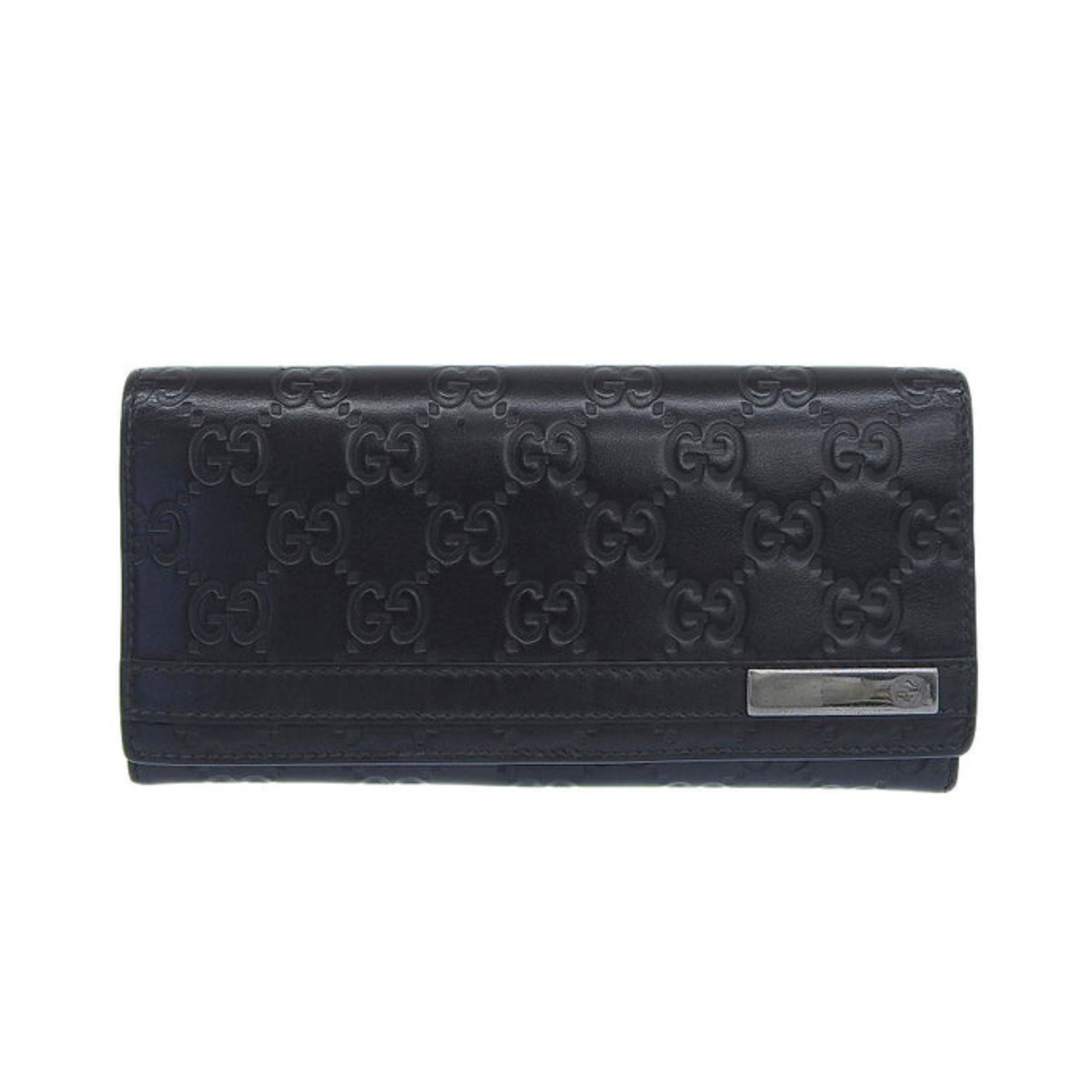 Gucci Guccissisma Continental Wallet - Portefeuille long cuir noir
