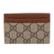Gucci Porte-carte GG Beige Marron