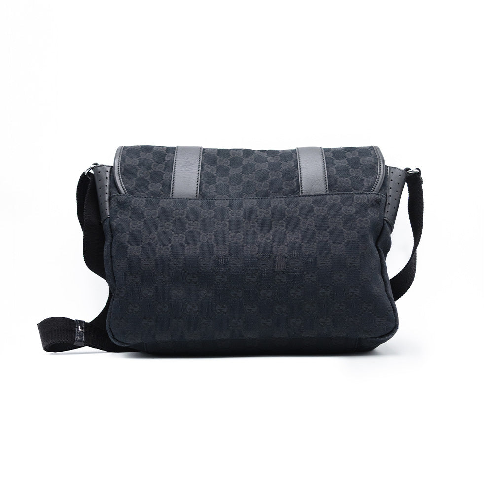 Gucci Sac à épaule en toile GG Noir