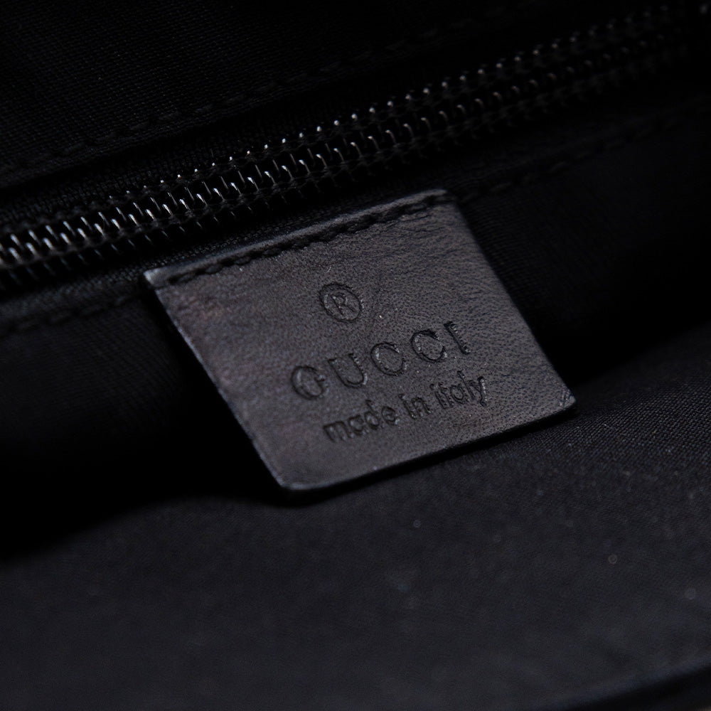 Gucci Sac à épaule en toile GG Noir