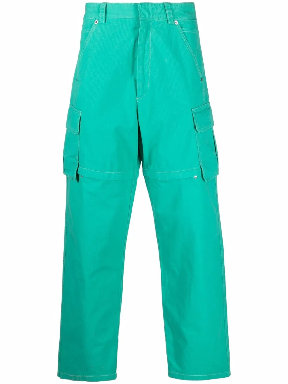 Jacquemus Pantalon cargo 'Le pantalon pêche' vert