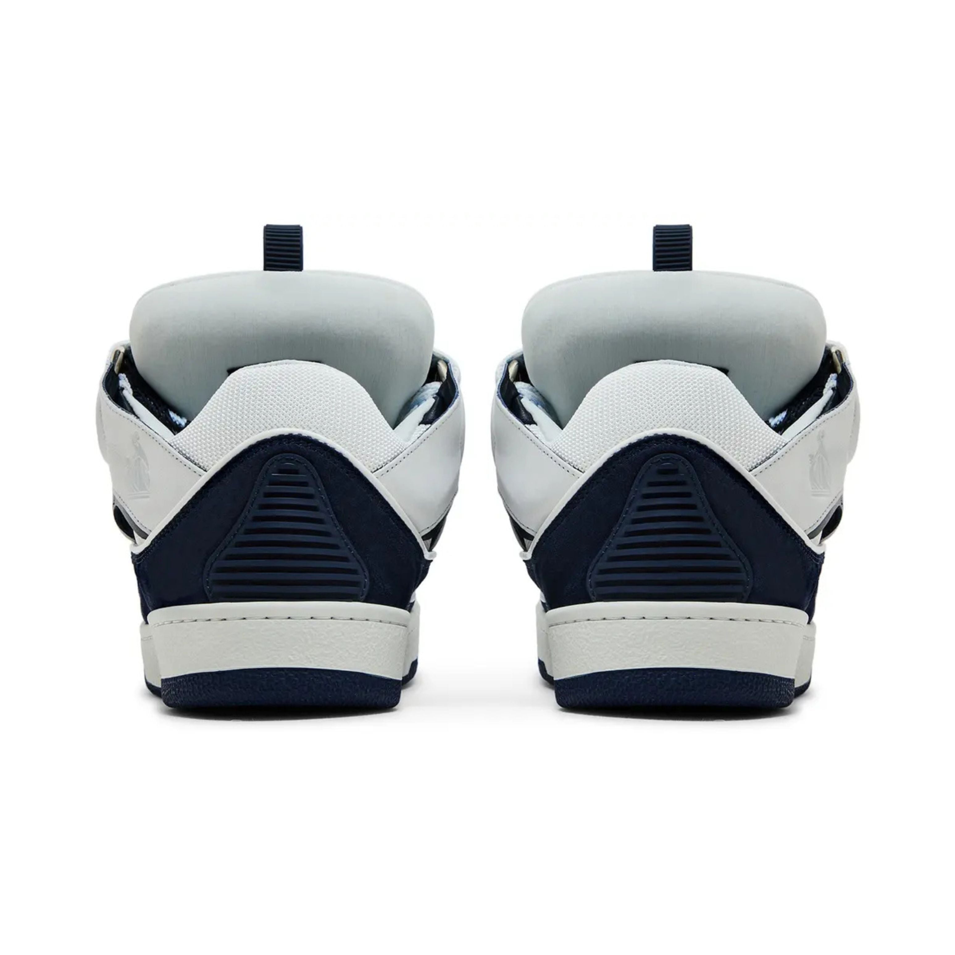 Lanvin Curb Sneakers White Navy Blue