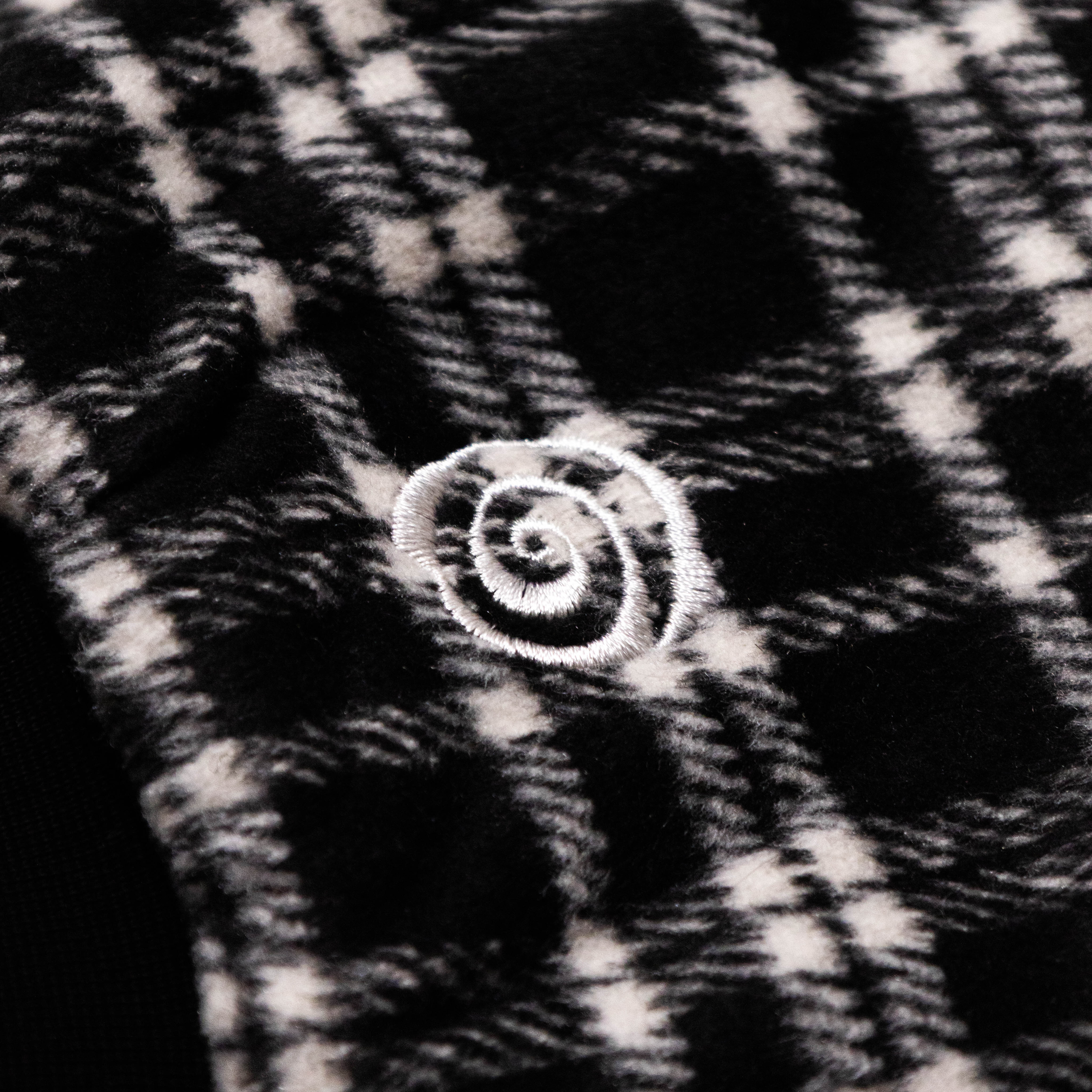 LOCKD Veste Puffer Tartan Noir