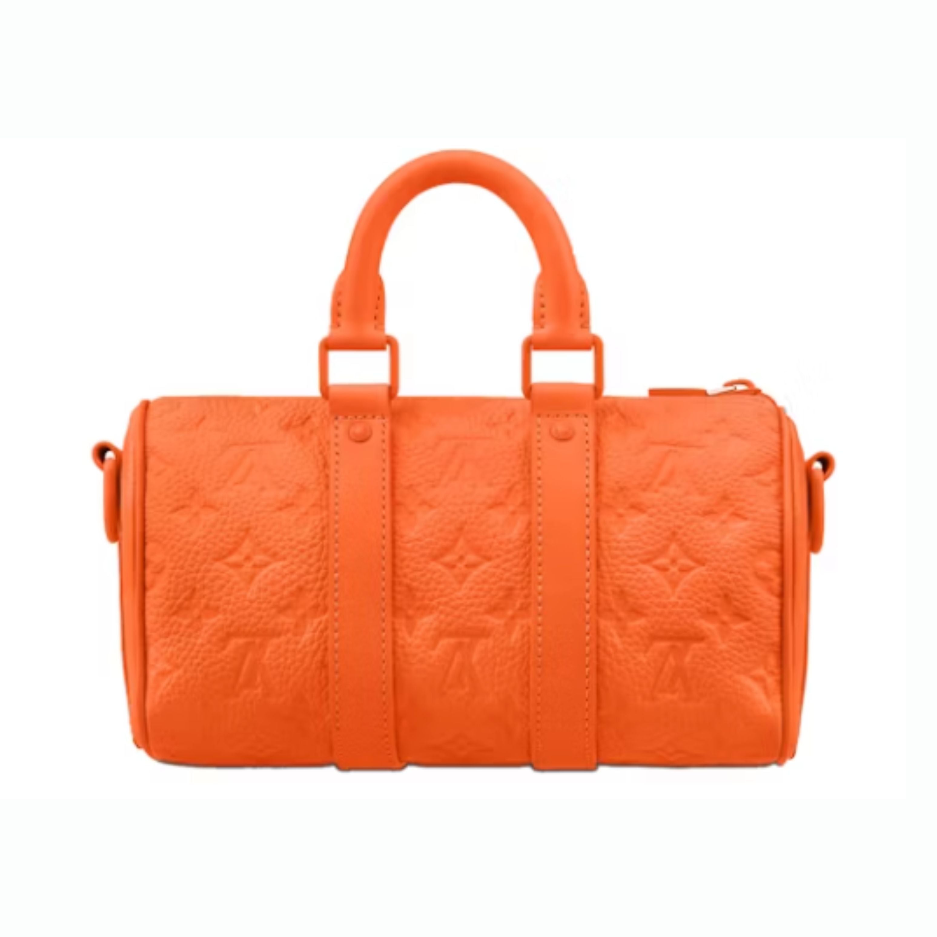 Louis Vuitton Keepall Bandouliere 25 Monogram Embossed Orange