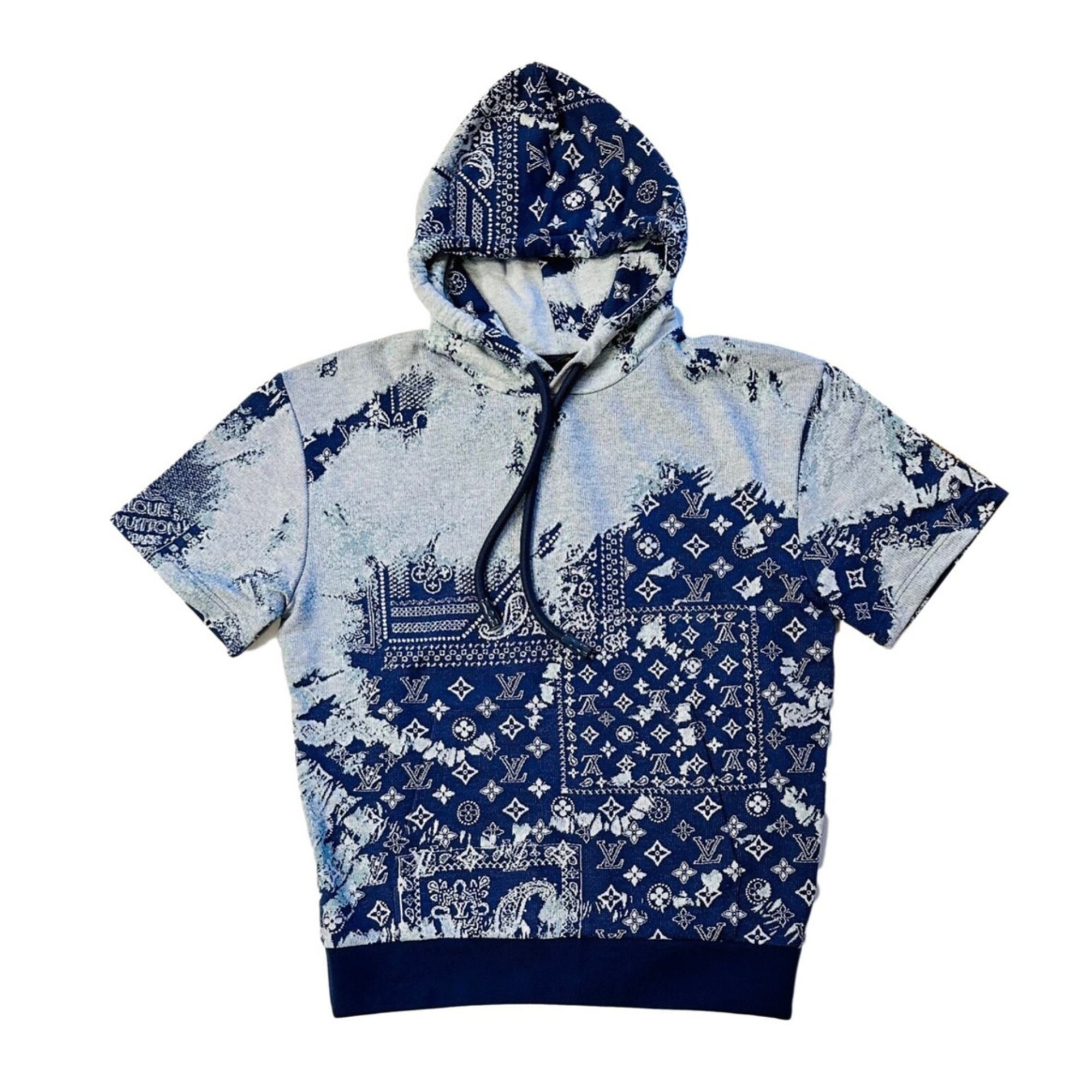 Louis Vuitton Monogram Bandana Hoodie Short Sleeve