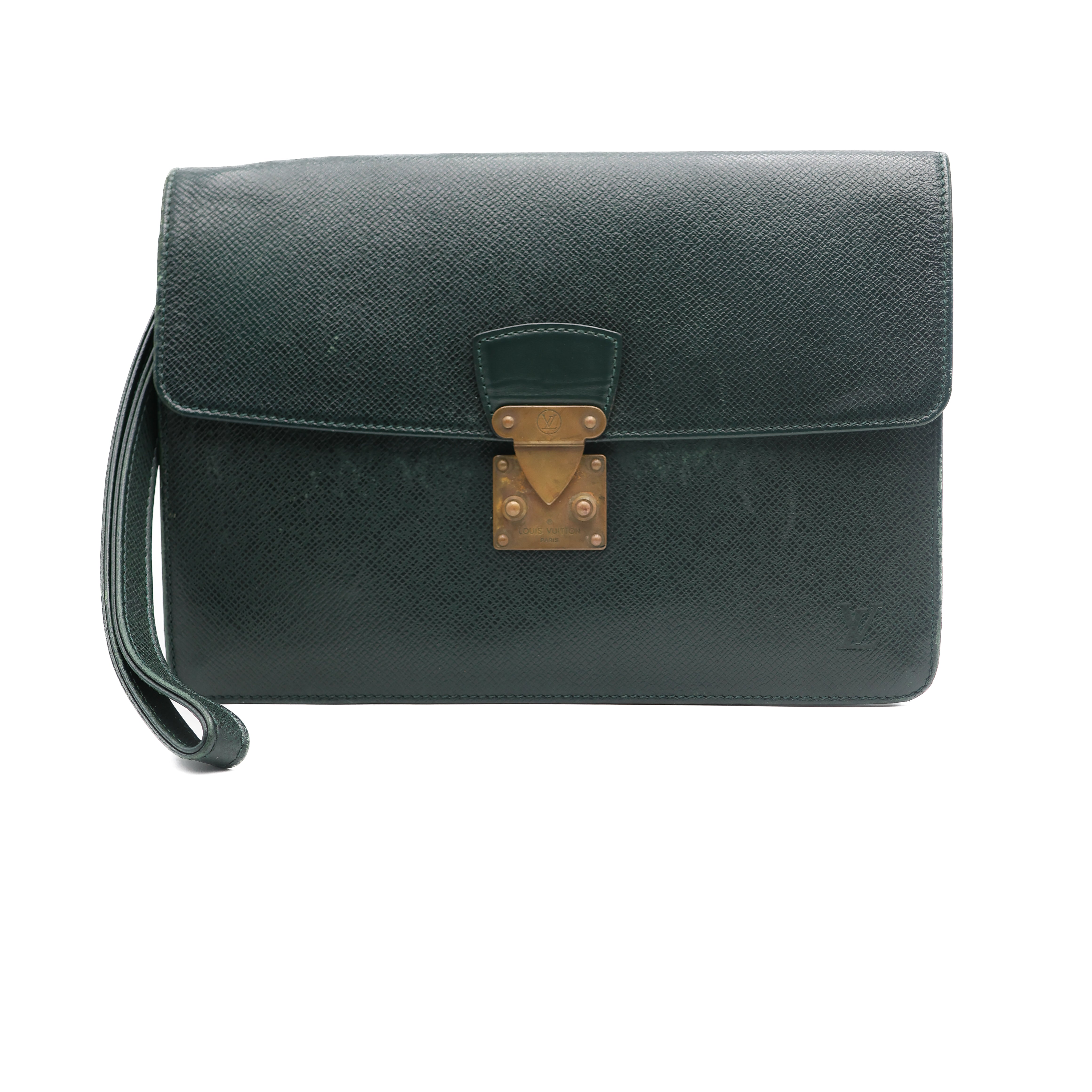 Louis Vuitton Pochette Taiga Cuir Epi Vert