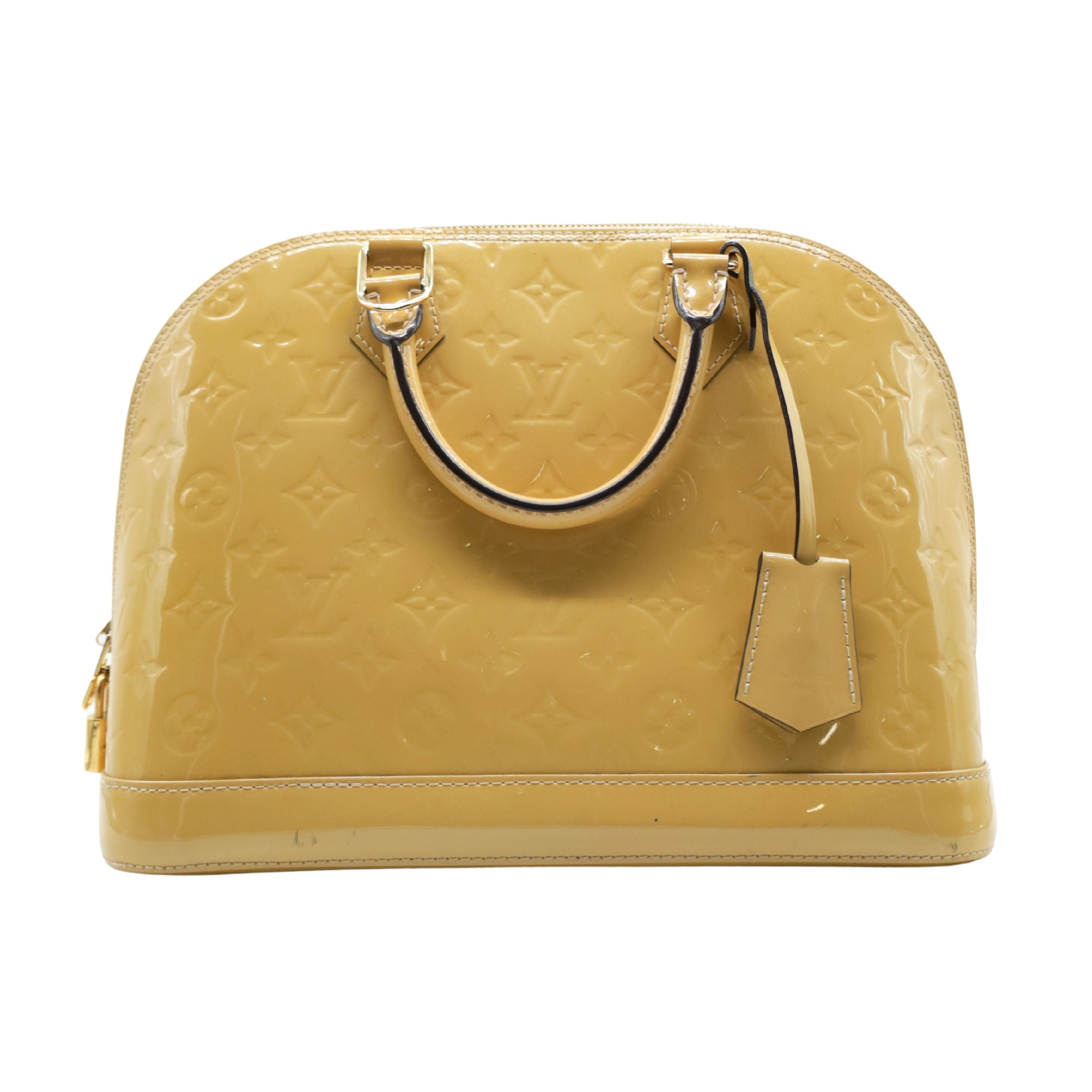 Louis Vuitton Sac à main Alma PM Vernis Beige