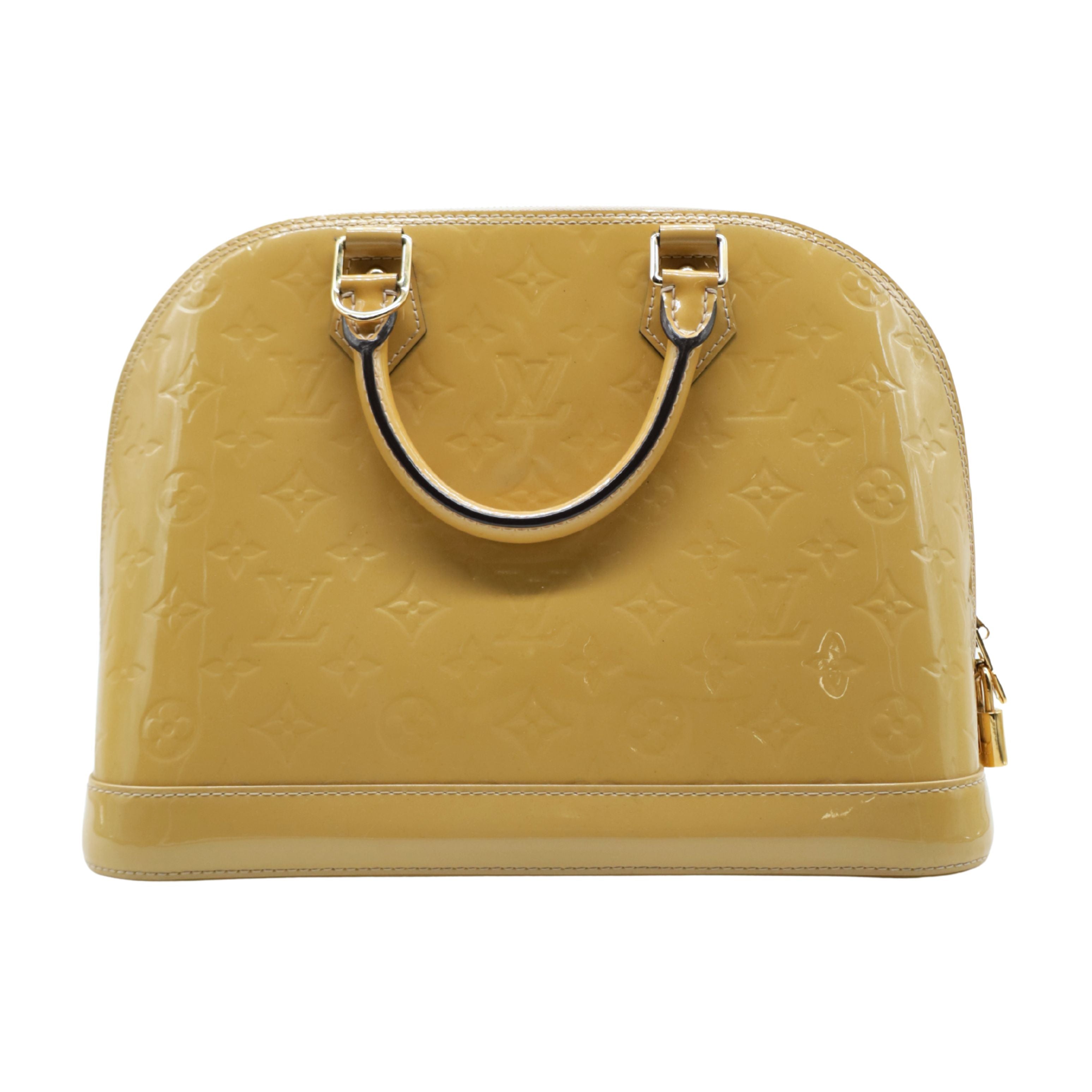 Louis Vuitton Sac à main Alma PM Vernis Beige