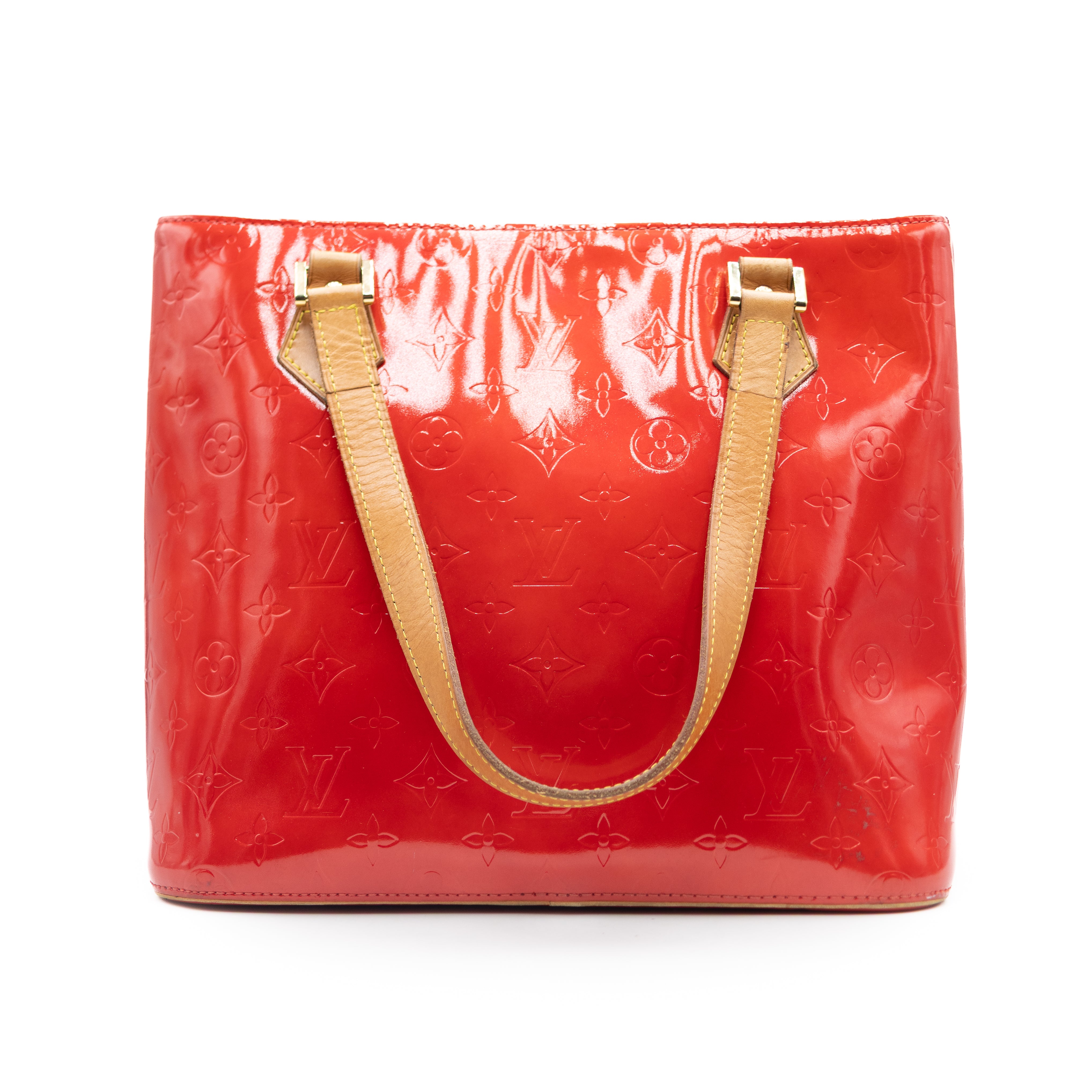 Louis Vuitton Sac à main Houston Vernis Rouge