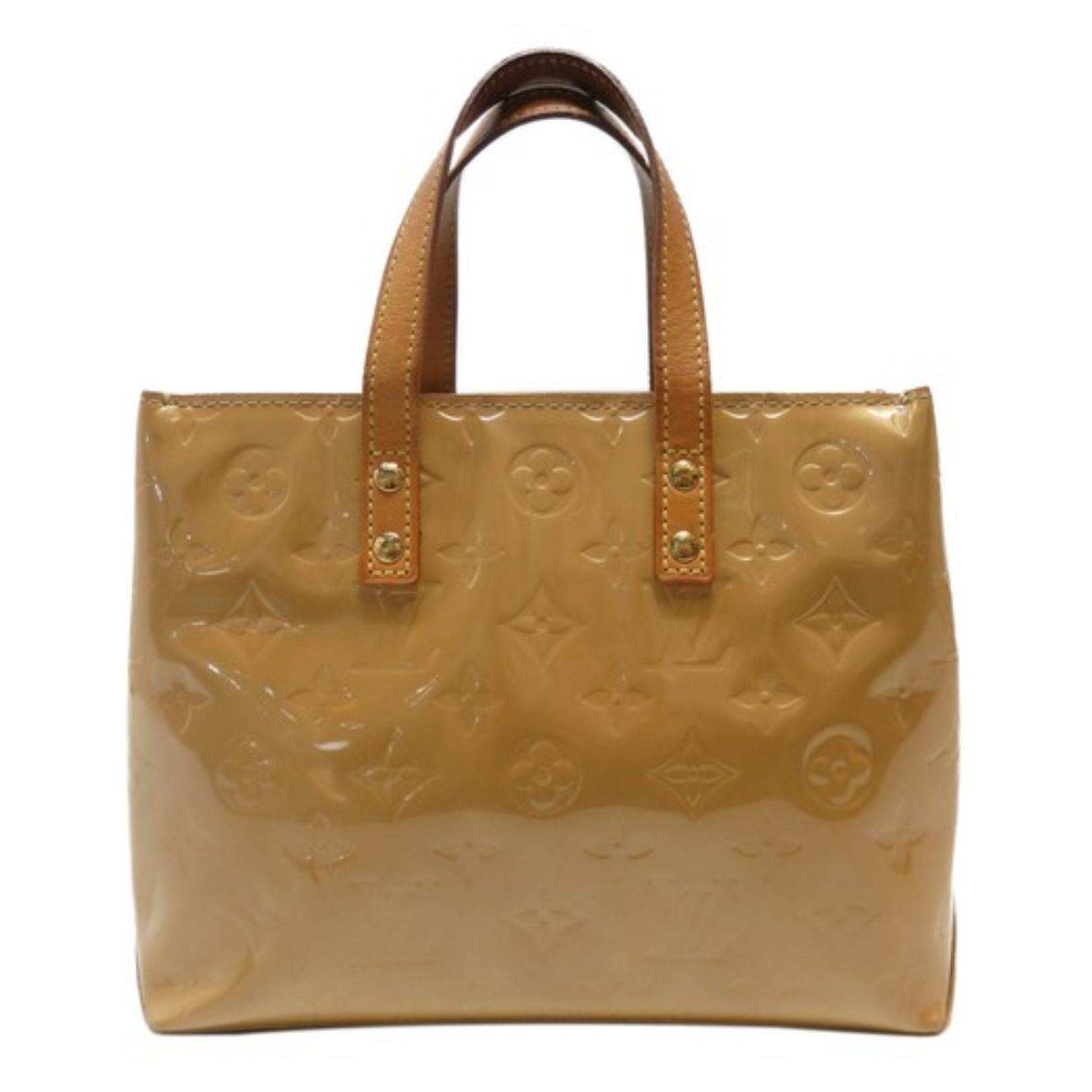 Louis Vuitton Sac à main Vernis Reade PM Beige