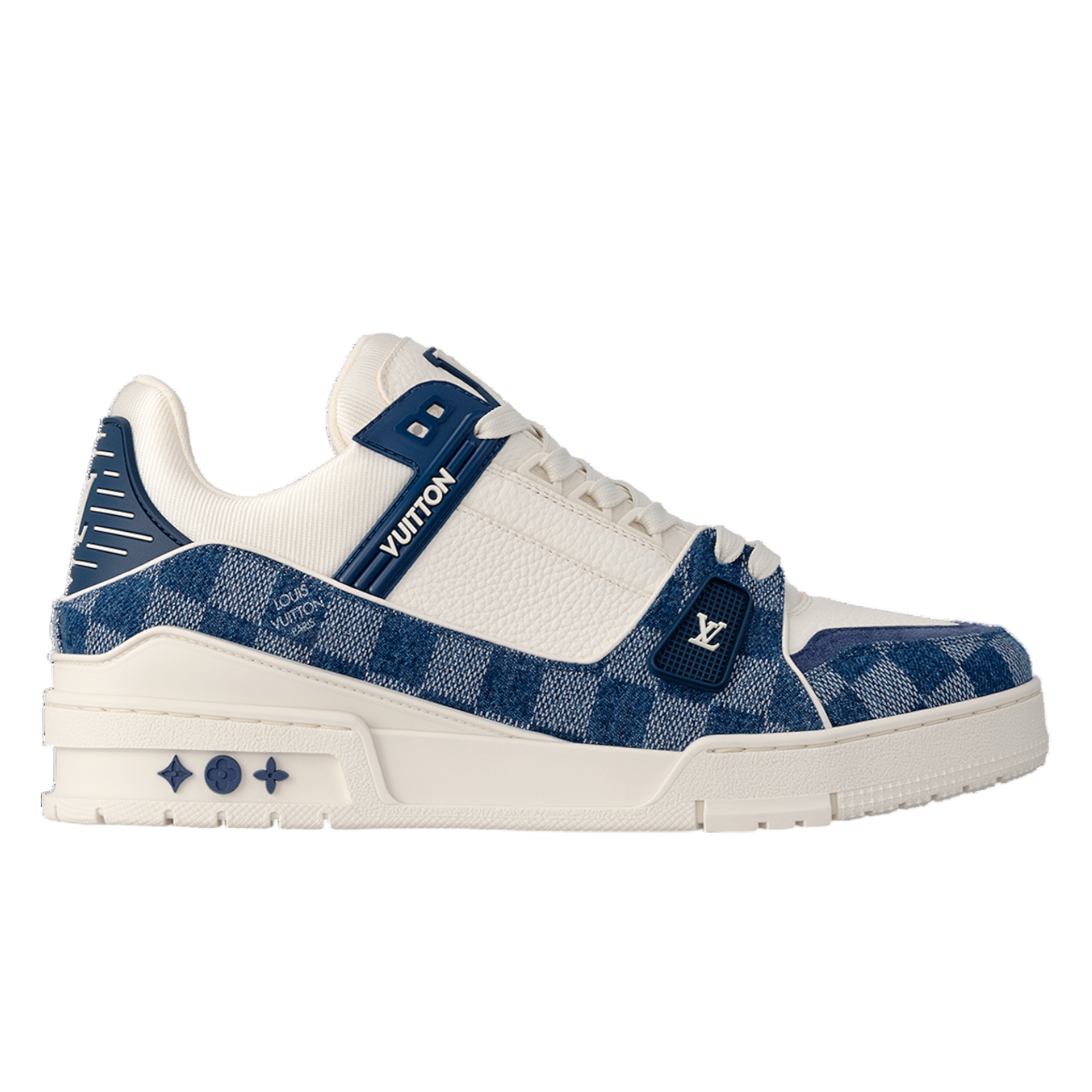 Louis Vuitton Trainer Denim Damier Blue White