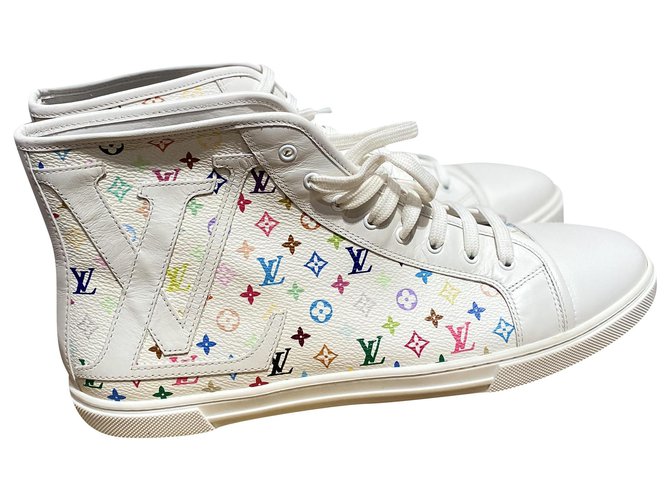 Louis Vuitton x Murakami Sneakers Toile Monogram Blanc