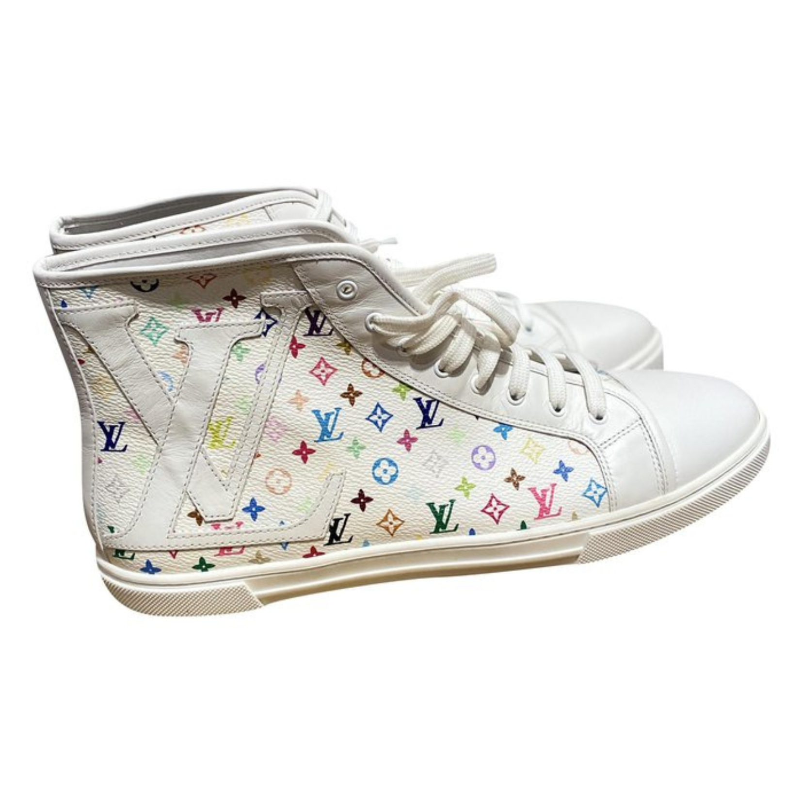 Louis Vuitton x Murakami Sneakers Toile Monogram Blanc
