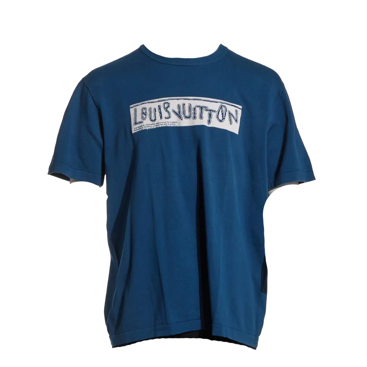 Louis Vuitton T-Shirt LV Bleu Logo Maille
