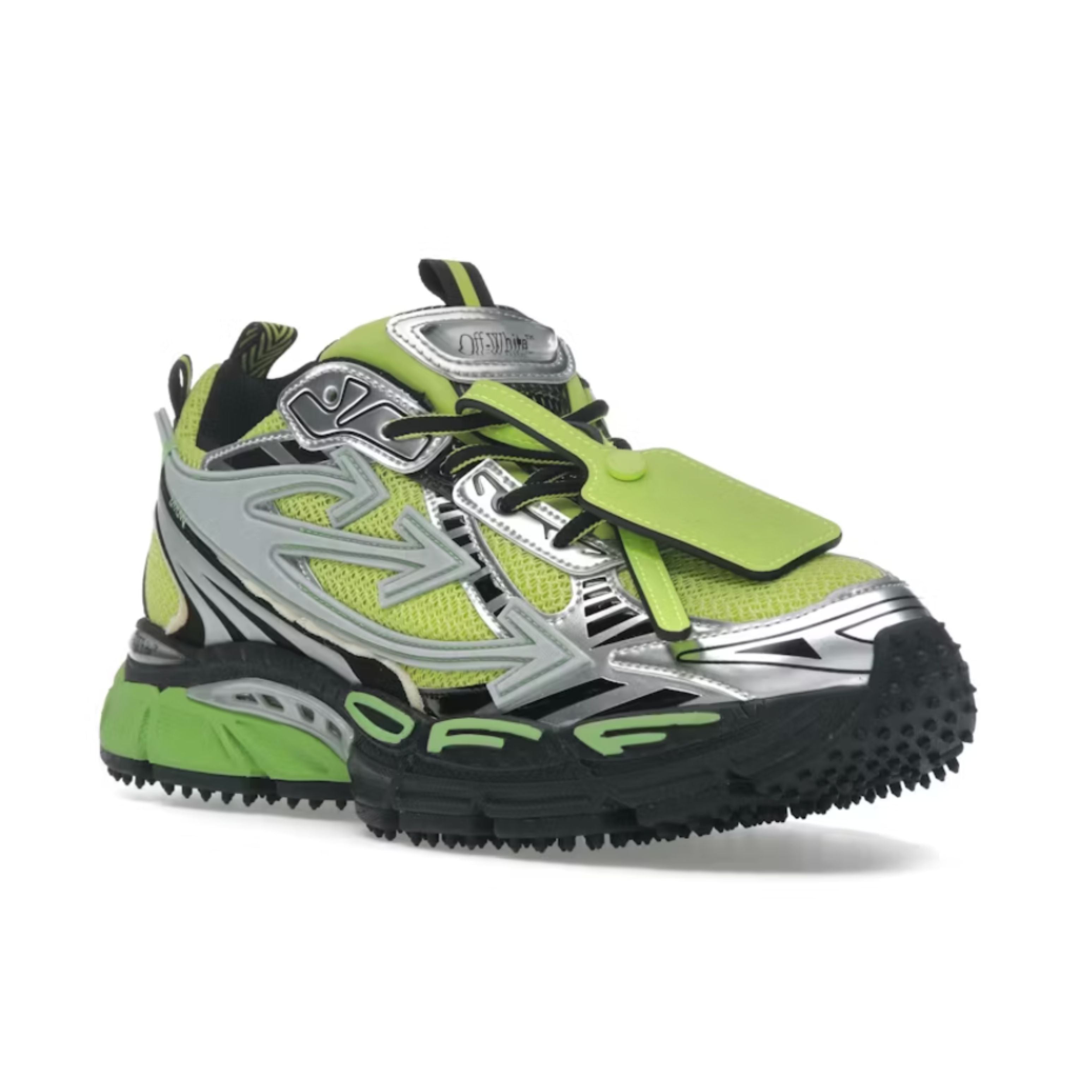 Off-White Be Right Back Silver Green Fluo - Précommande
