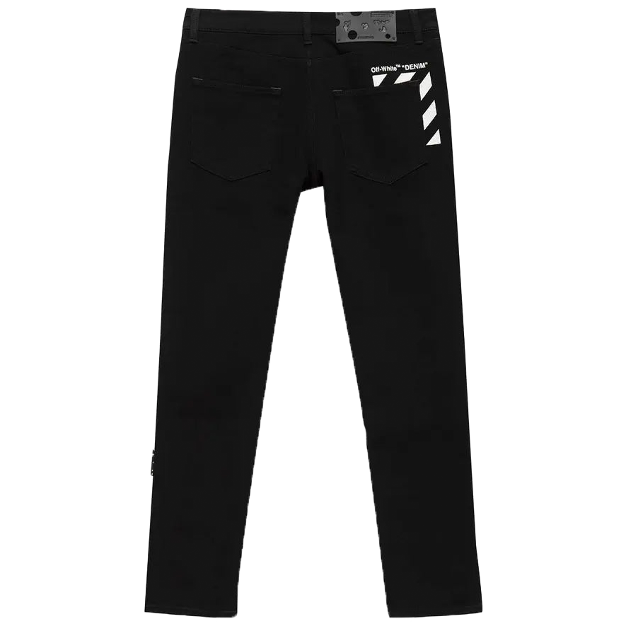 Off-White Diag Pocket Skinny Jeans Noir