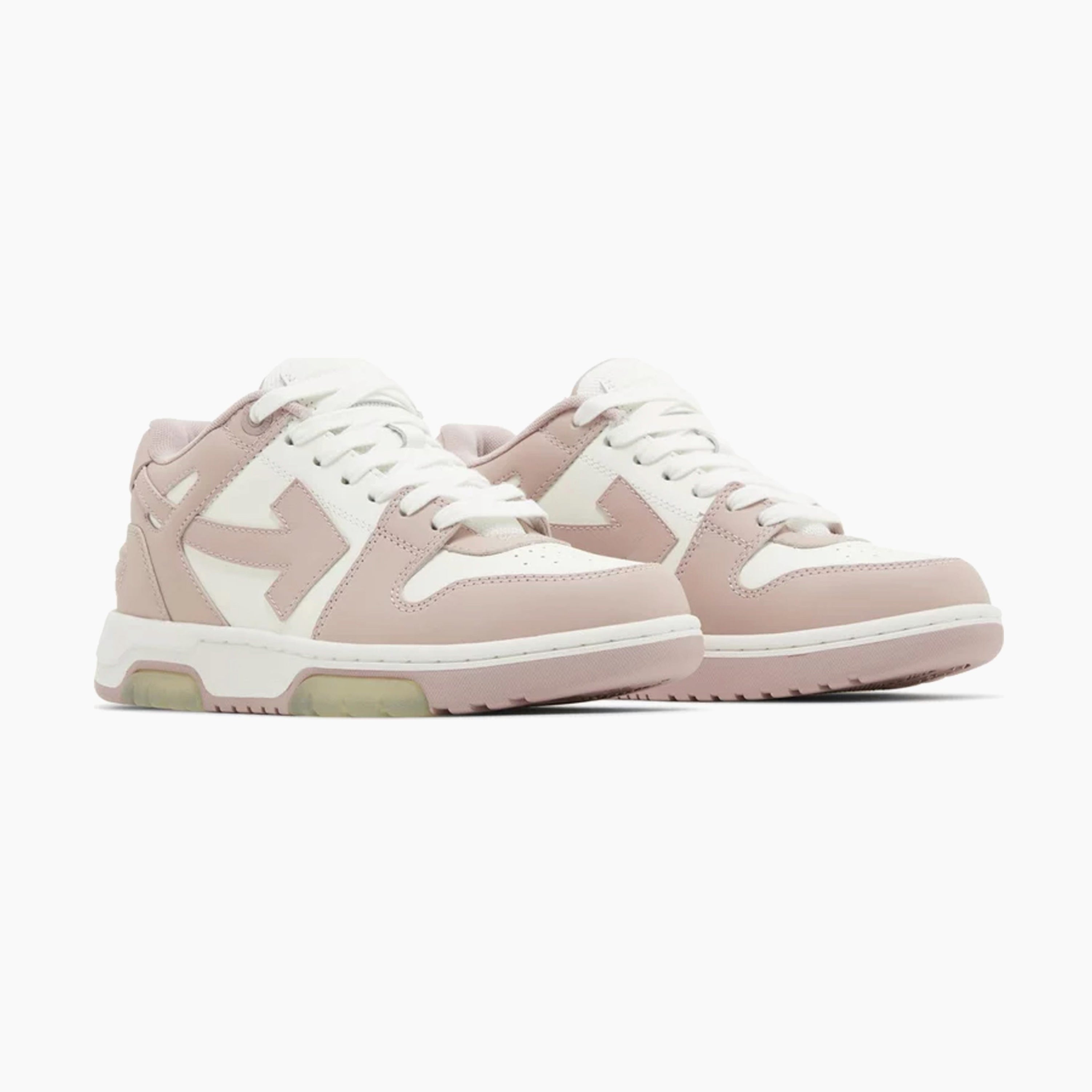 Off-White Out Of Office OOO Low Tops Pink White
