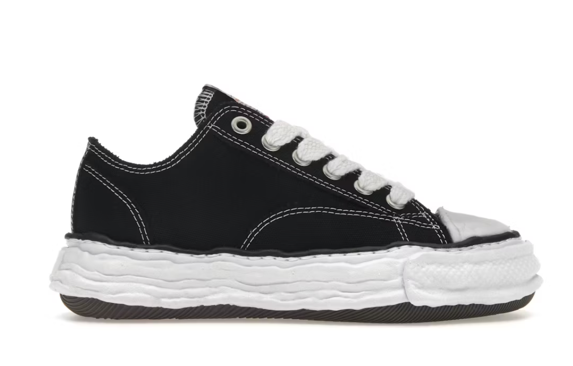 Maison Mihara Peterson 23 OG Sole Canvas Low Black White