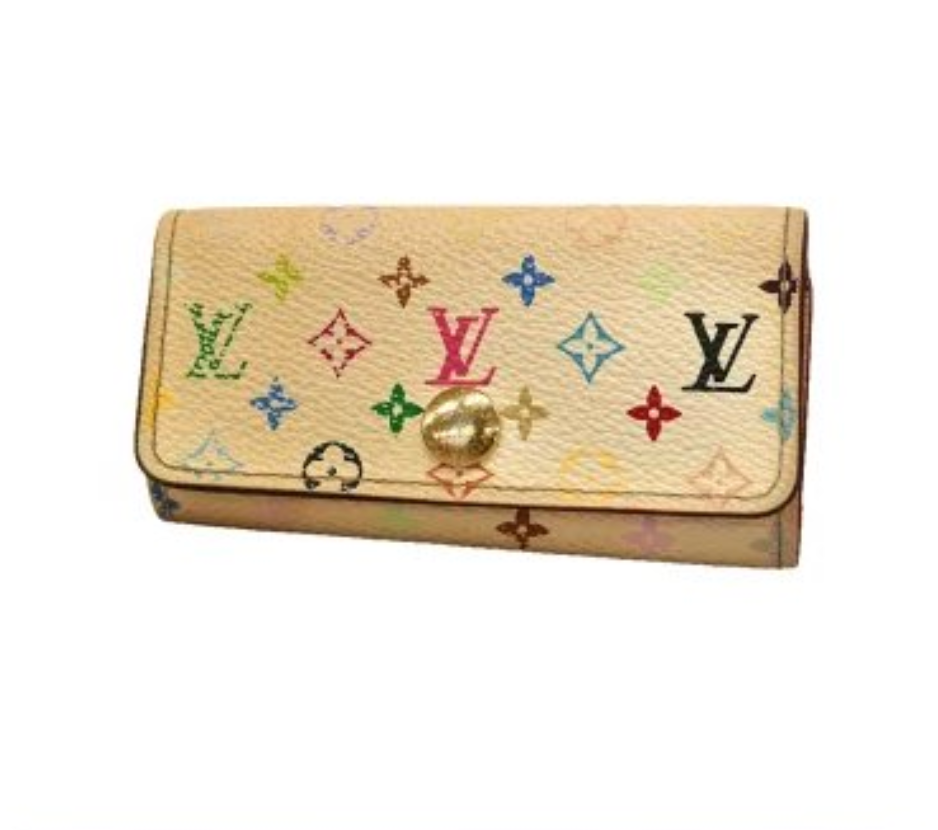 Porte-clés Louis Vuitton Multiclés 4 Monogram Multicolore Blanc