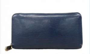 Portefeuille long Louis Vuitton Zippy Épi bleu indigo