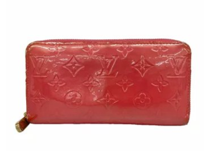 Portefeuille long Louis Vuitton Zippy Vernis Framboise