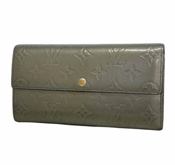 Portefeuille Louis Vuitton Sarah Monogram Mat Noir