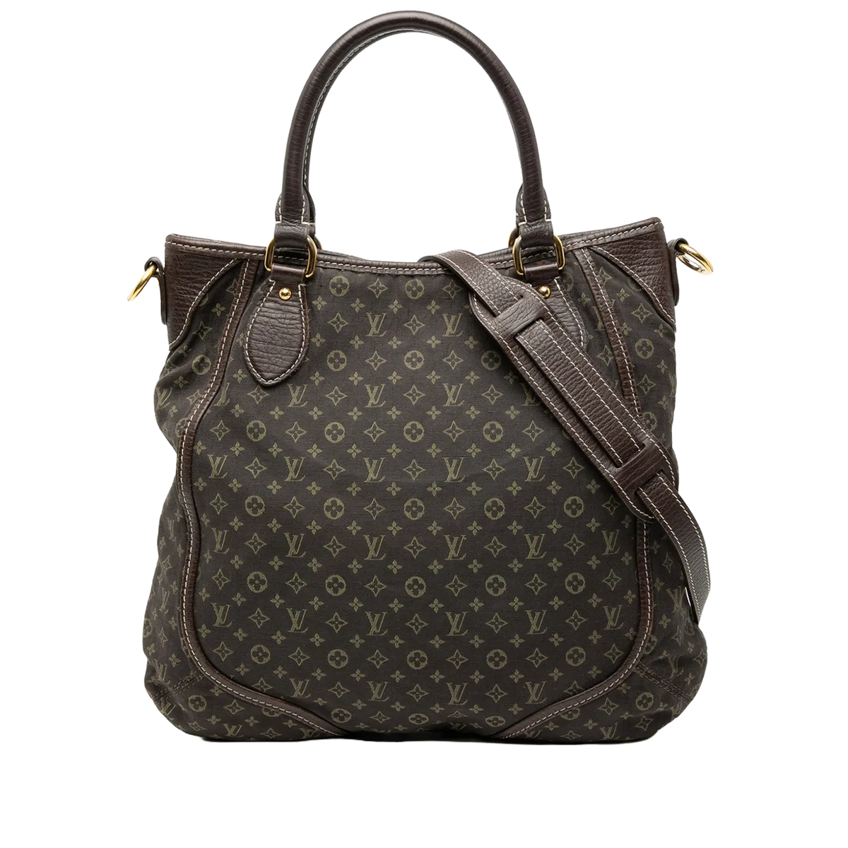 Sac à main Louis Vuitton Bosphore Monogram Mini Lin ébène
