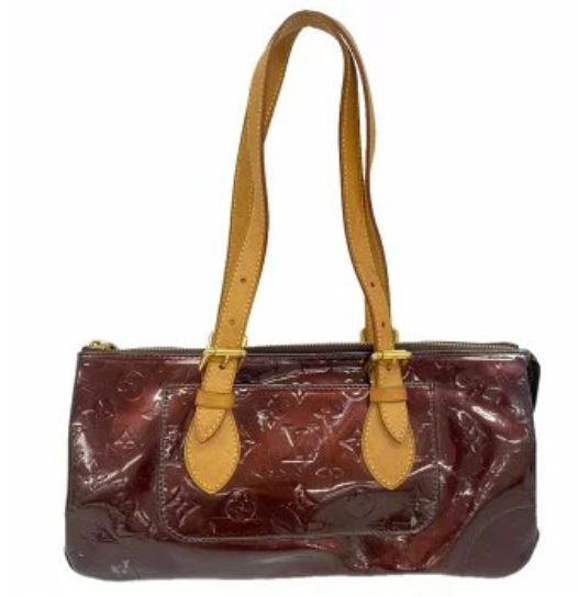 Sac à bandoulière LV Vernis Rosewood Avenue amarante