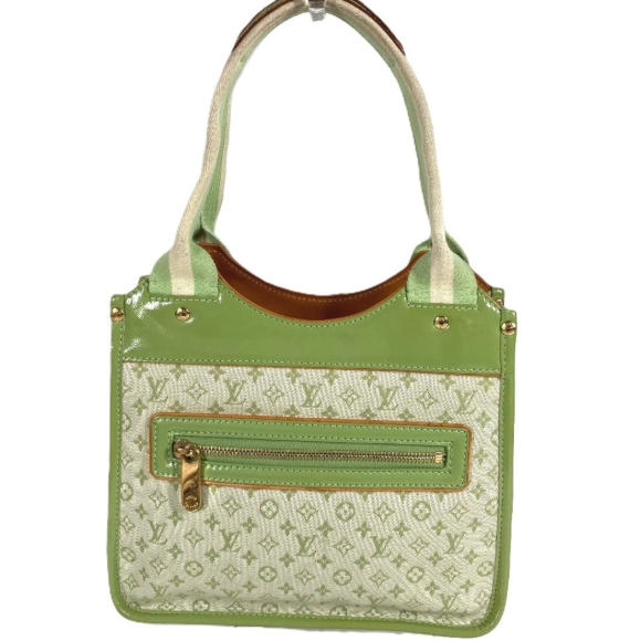 Sac cabas Louis Vuitton Sac Catherine monogram mini vert amande