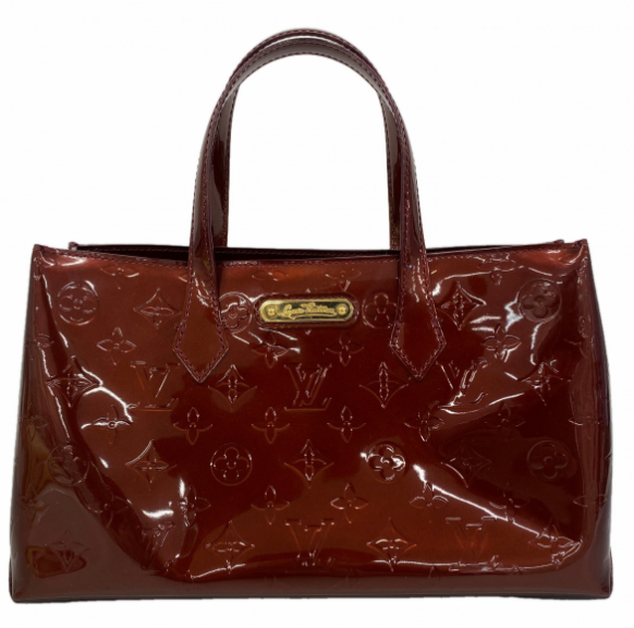 Sac cabas Louis Vuitton Vernis Wilshire PM rouge fauviste
