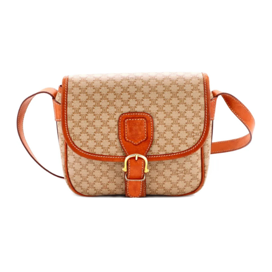 Sac Celine Macadam vintage 90's bandouliere Saddle Flap