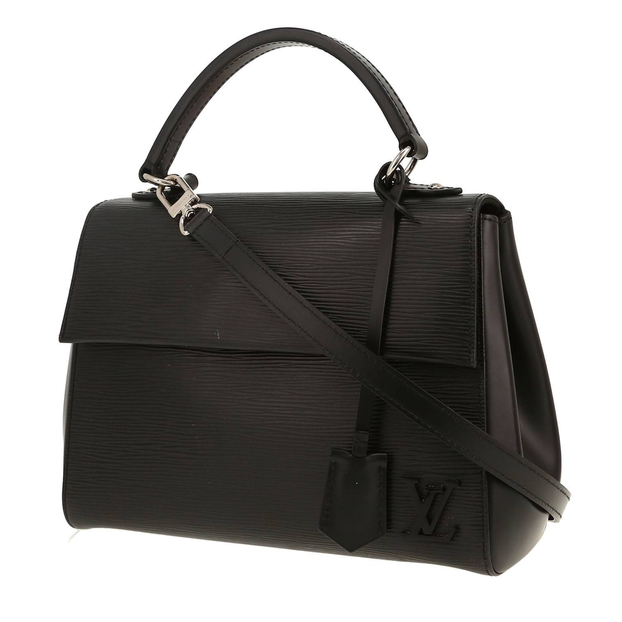 Sac Louis Vuitton Cluny MM en cuir Épi Noir