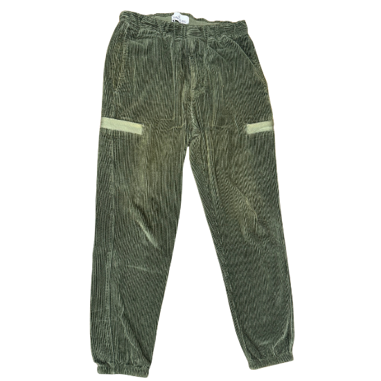 Stone Island Pantalon Velours Kaki