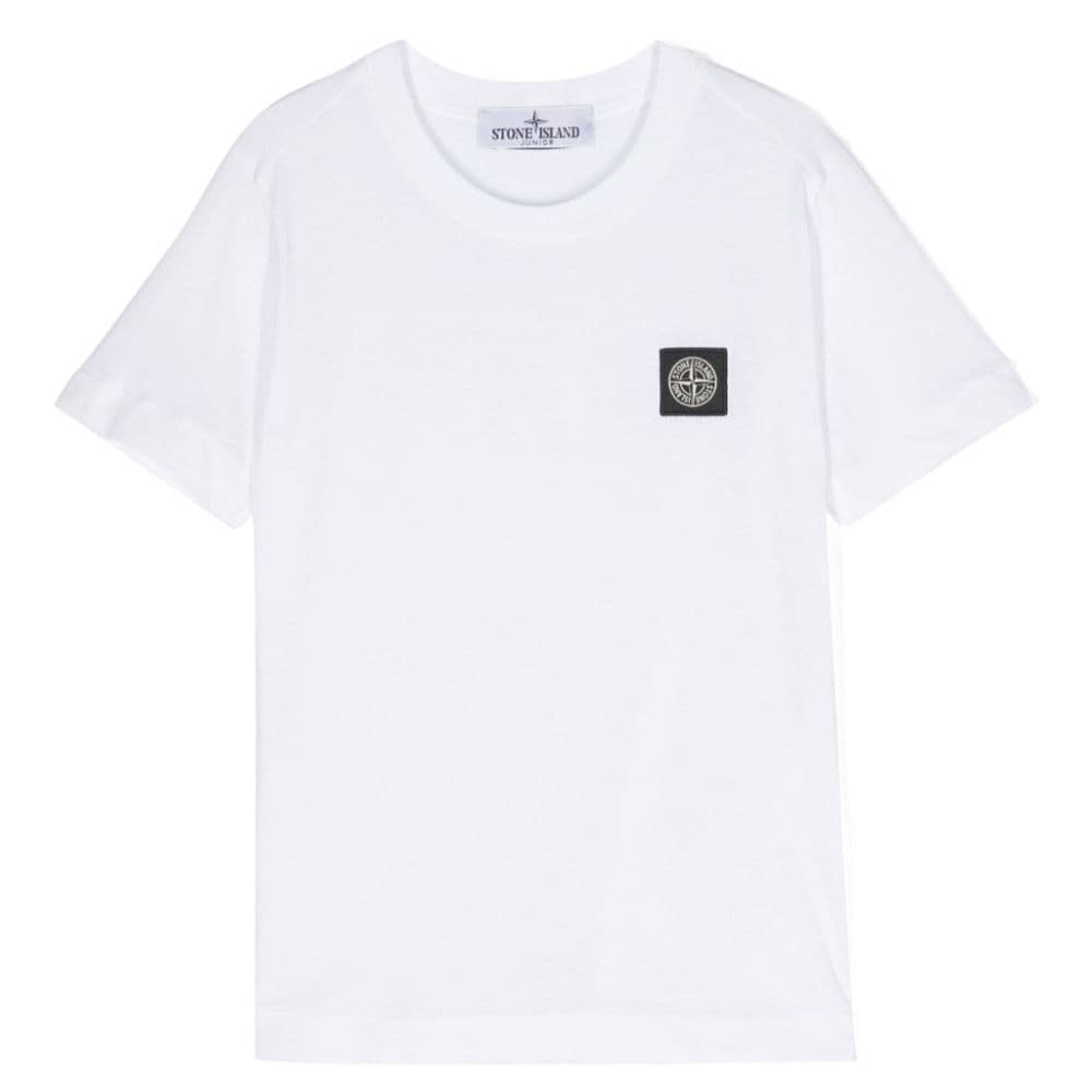 Stone Island T-Shirt patch blanc