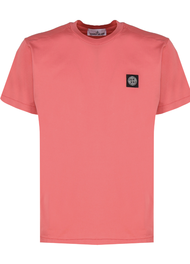 Stone Island Patch T-Shirt - Pink