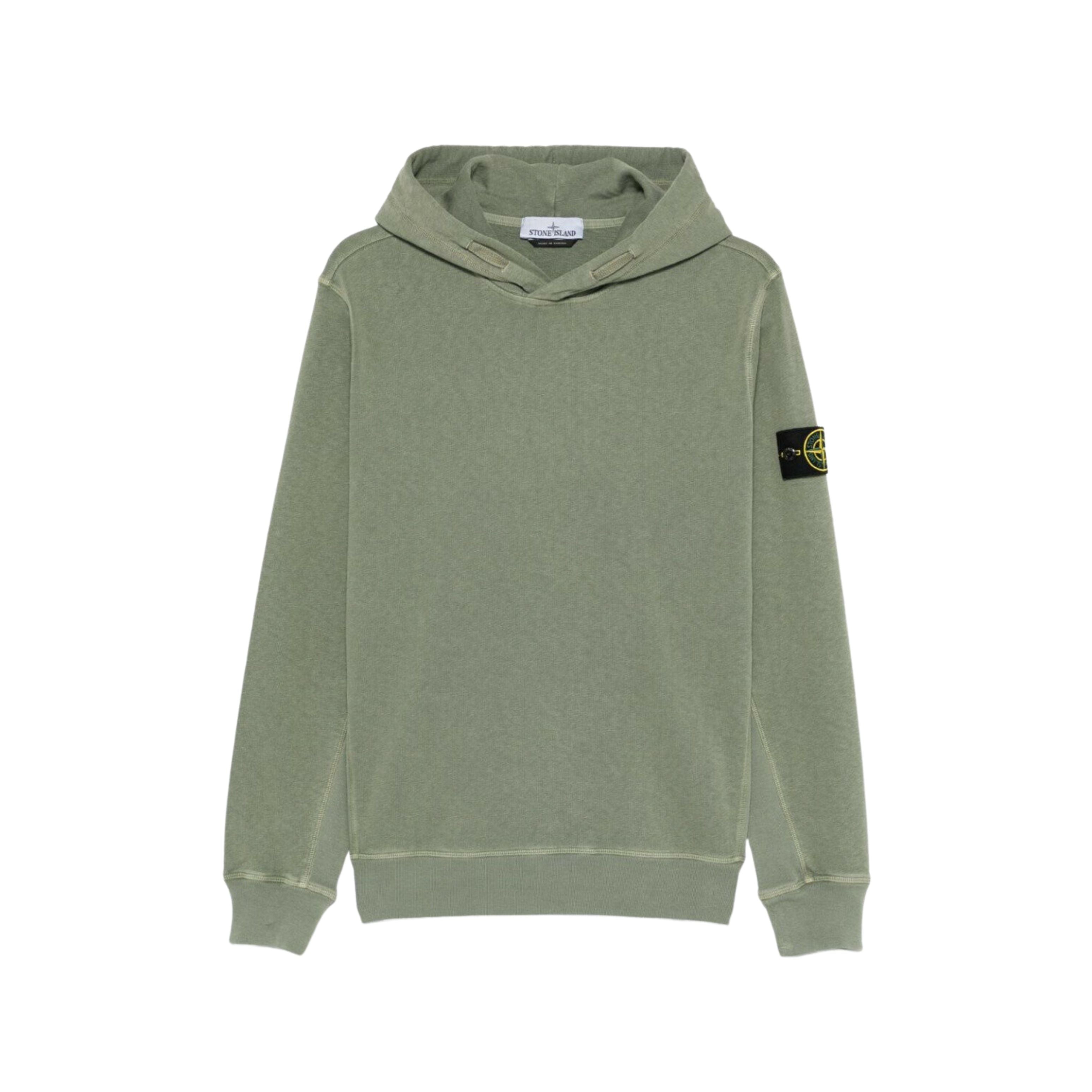 Stone Island Pull Hoodie Vert