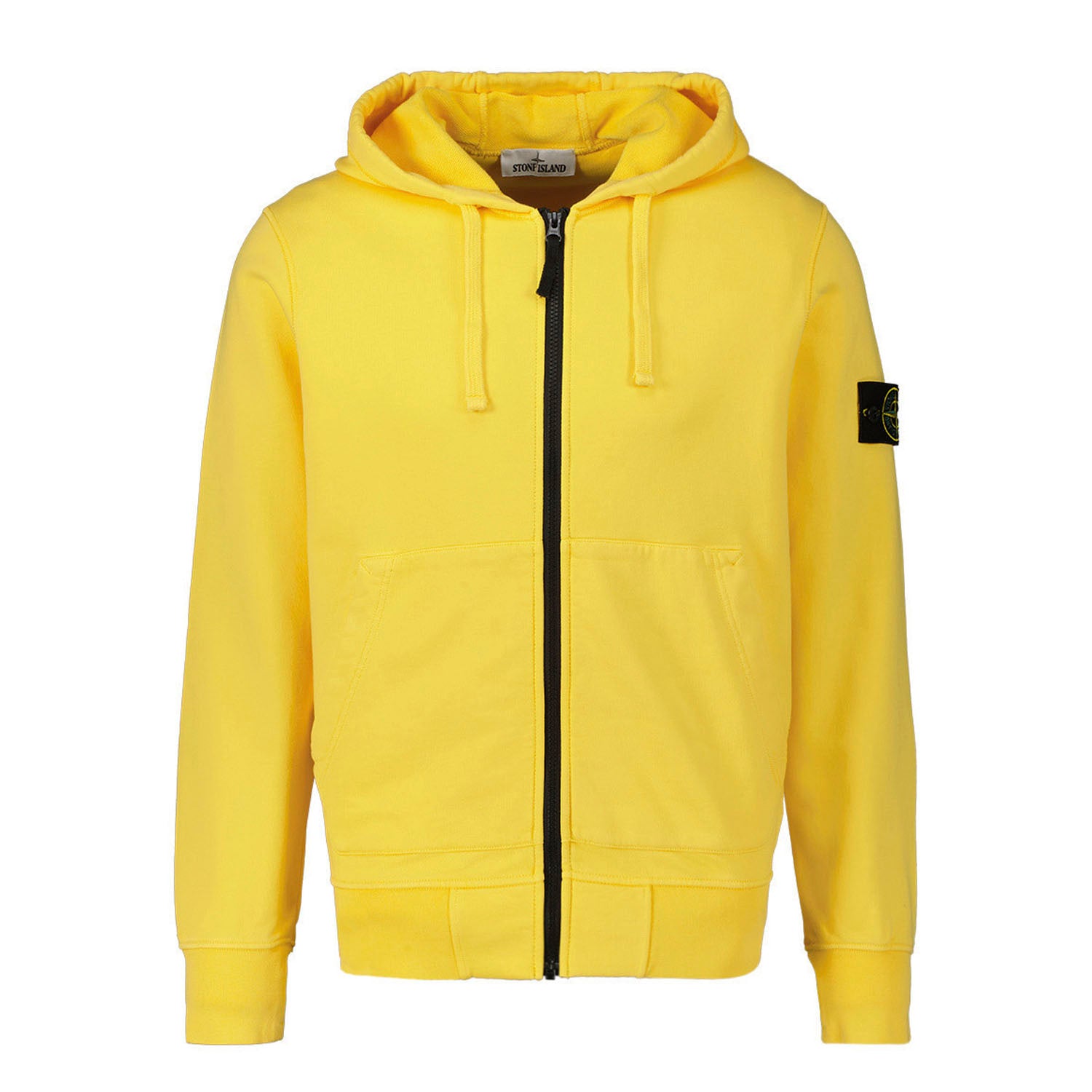 Stone Island  Zip Hoodie - Yellow
