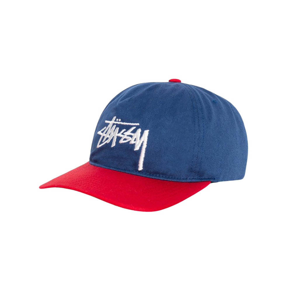 Stussy Casquette Big Stock Snapback Bleu