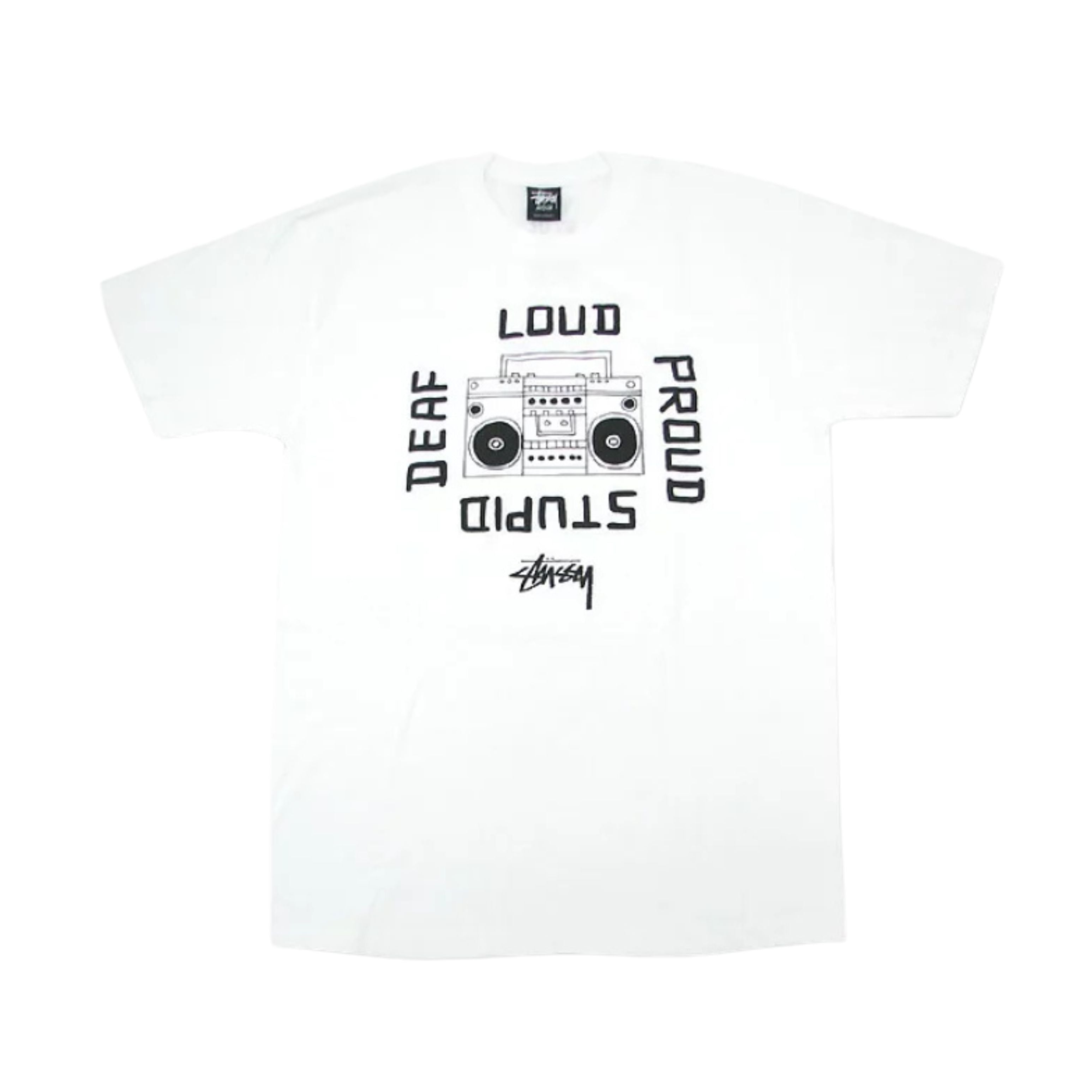 Stussy T-Shirt - Loud Stupid - Blanc