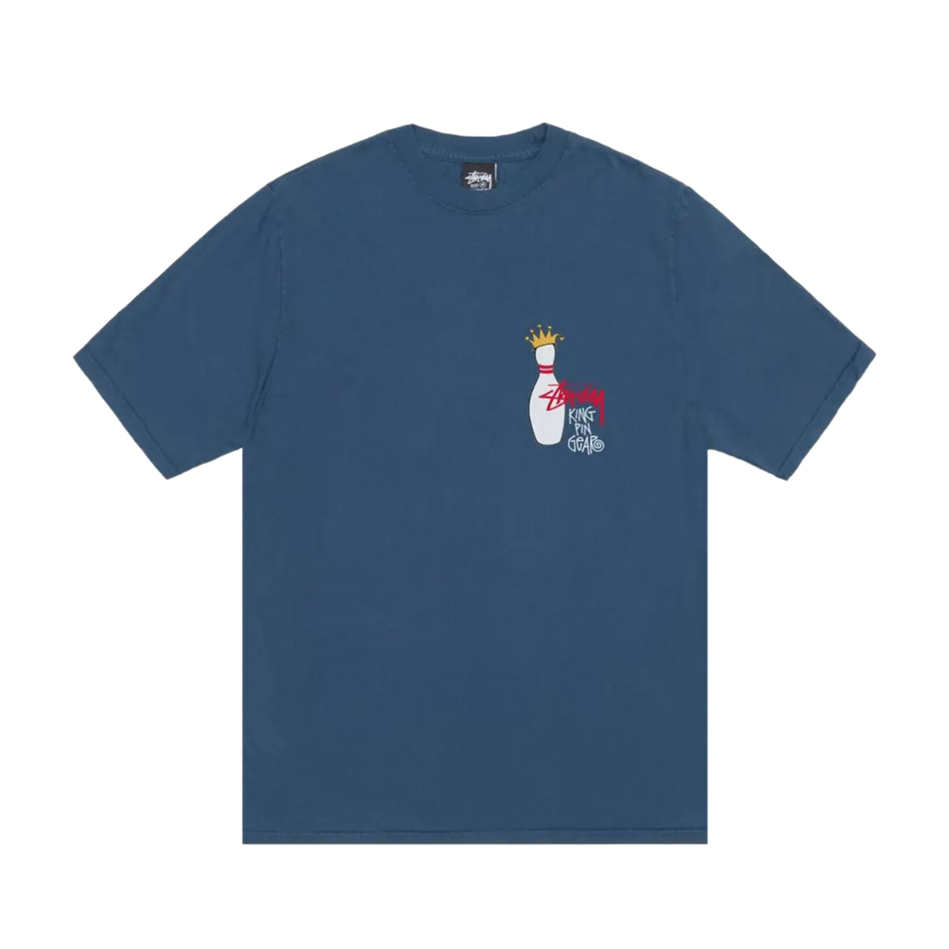 Stussy T-Shirt Pigment Dyed Kingpin Bleu Marine