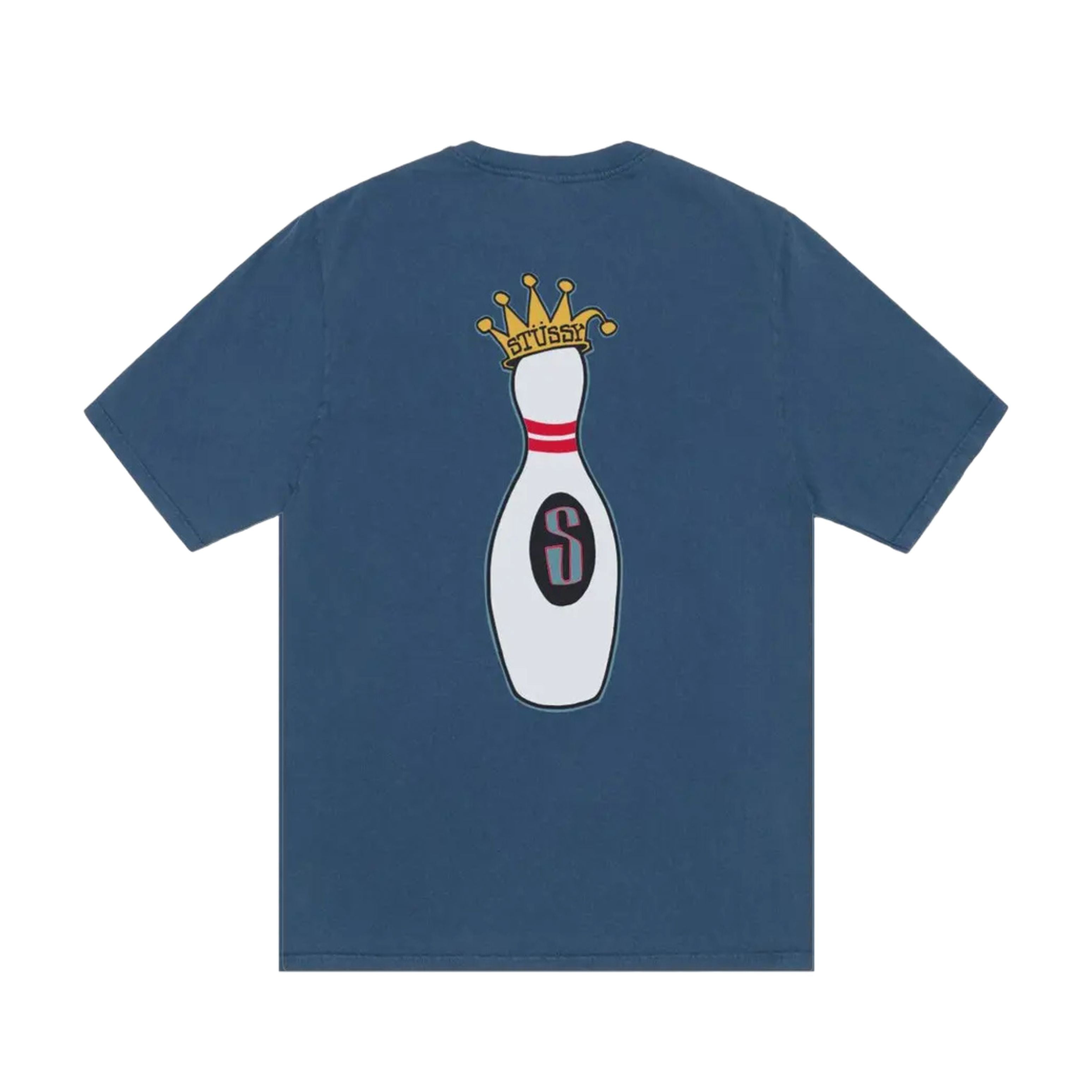 Stussy T-Shirt Pigment Dyed Kingpin Bleu Marine