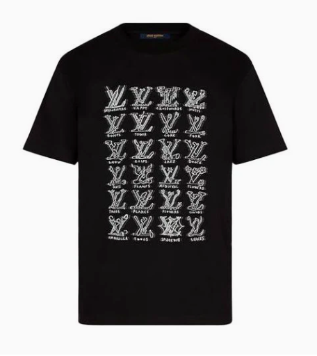 Louis Vuitton T-Shirt Cartoon Noir