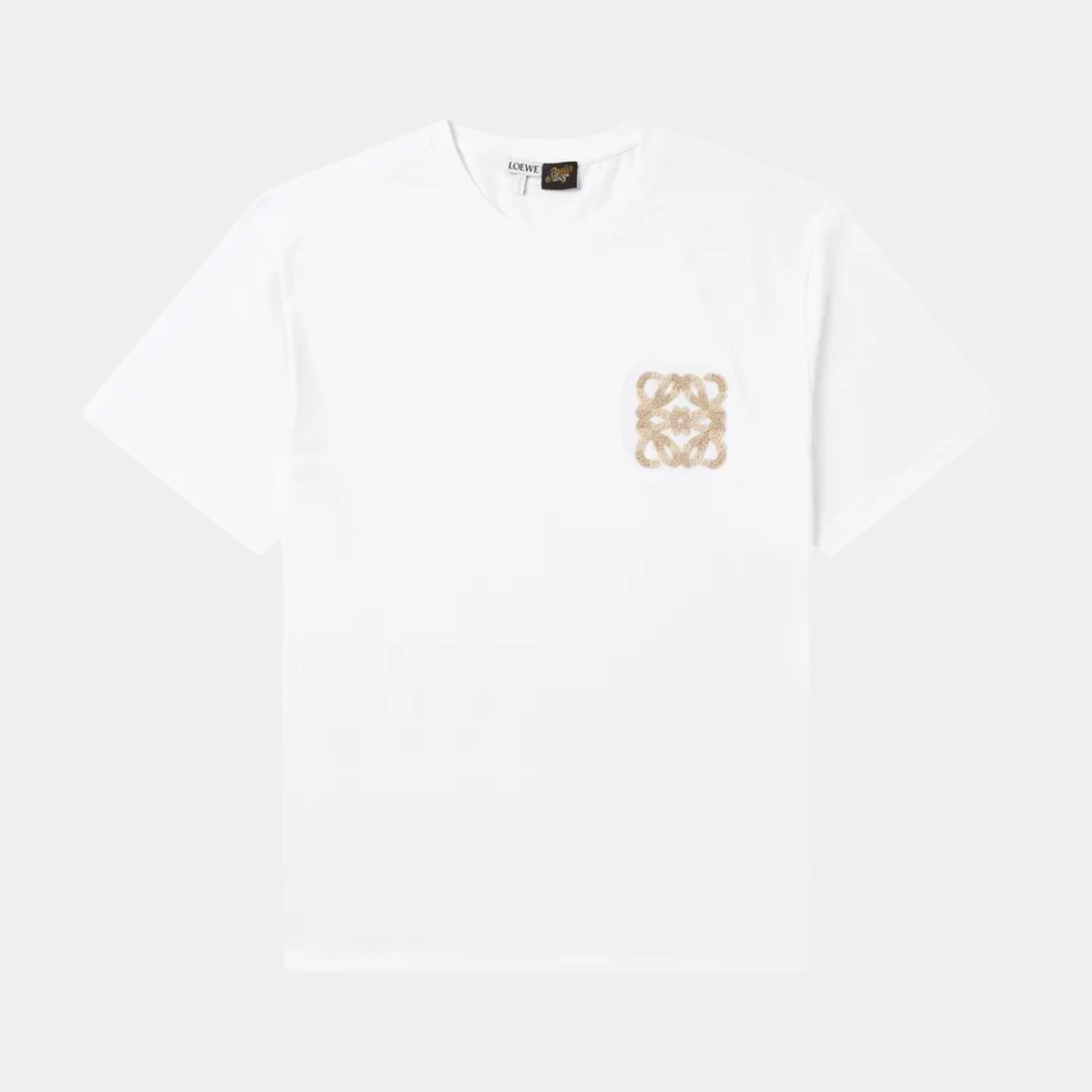T-Shirt Loewe x Paula's Ibiza Flocked Logo Relaxed Blanc