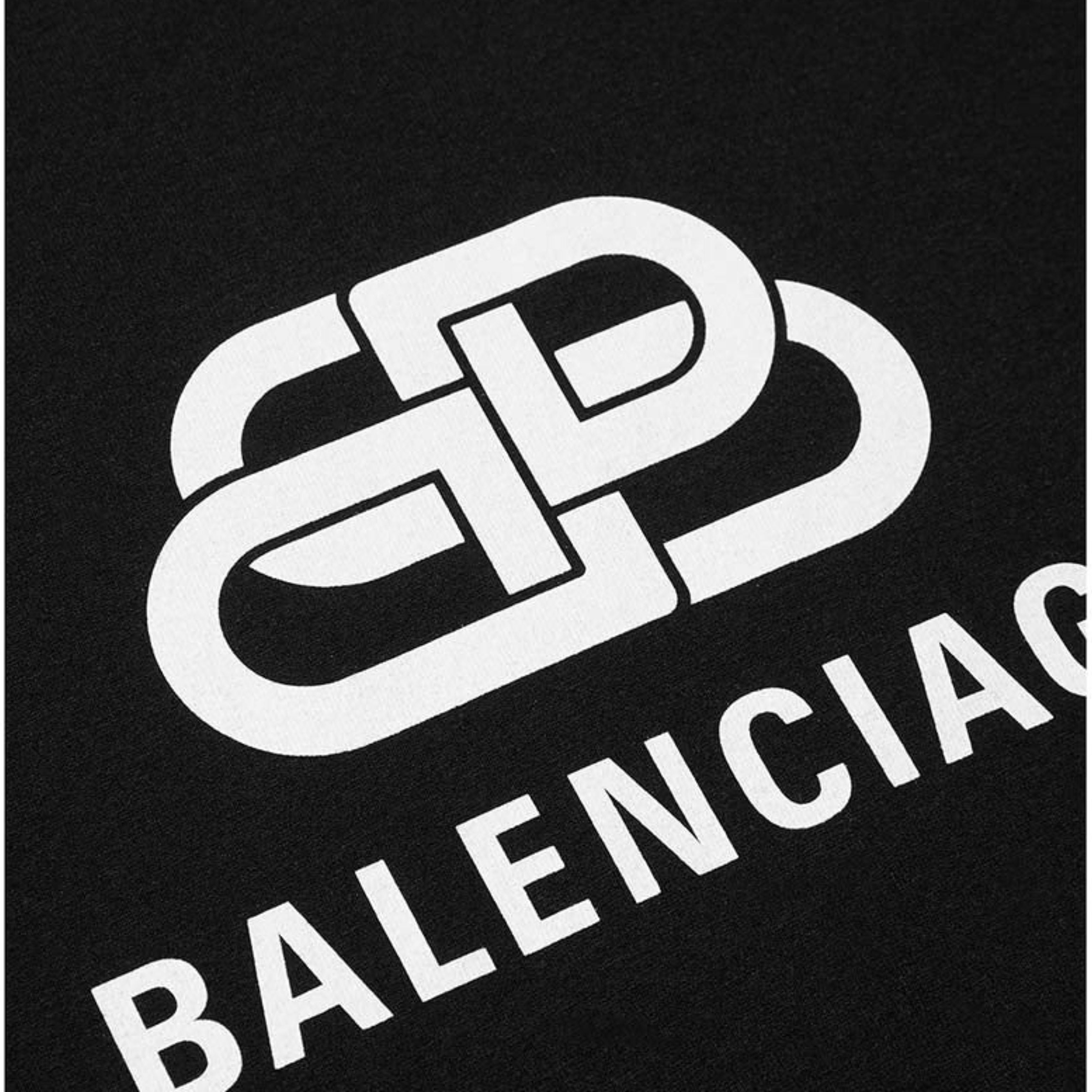Tee Balenciaga Logo Black