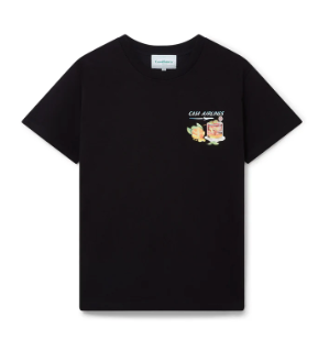 Casablanca T-Shirt - Panoramique Printed - Black